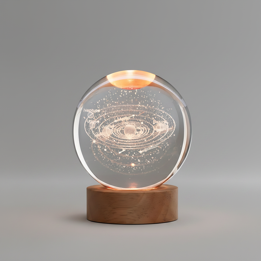 Boule de Cristal Sculptée Globe