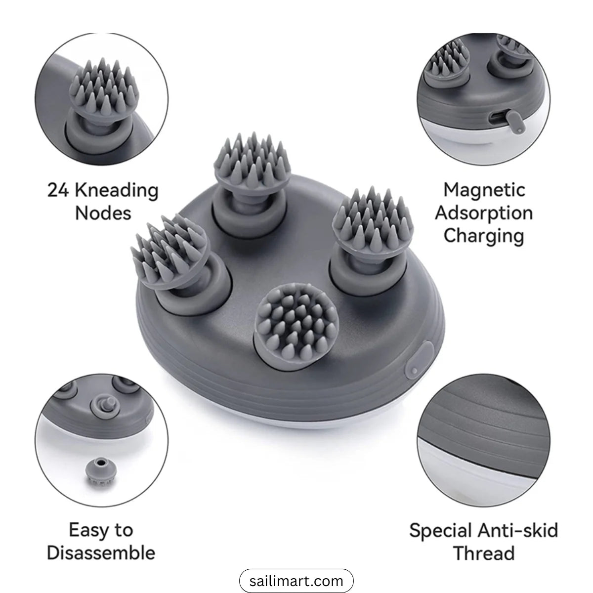 Masseur Cuir Chevelu Waterproof Electrique orignal