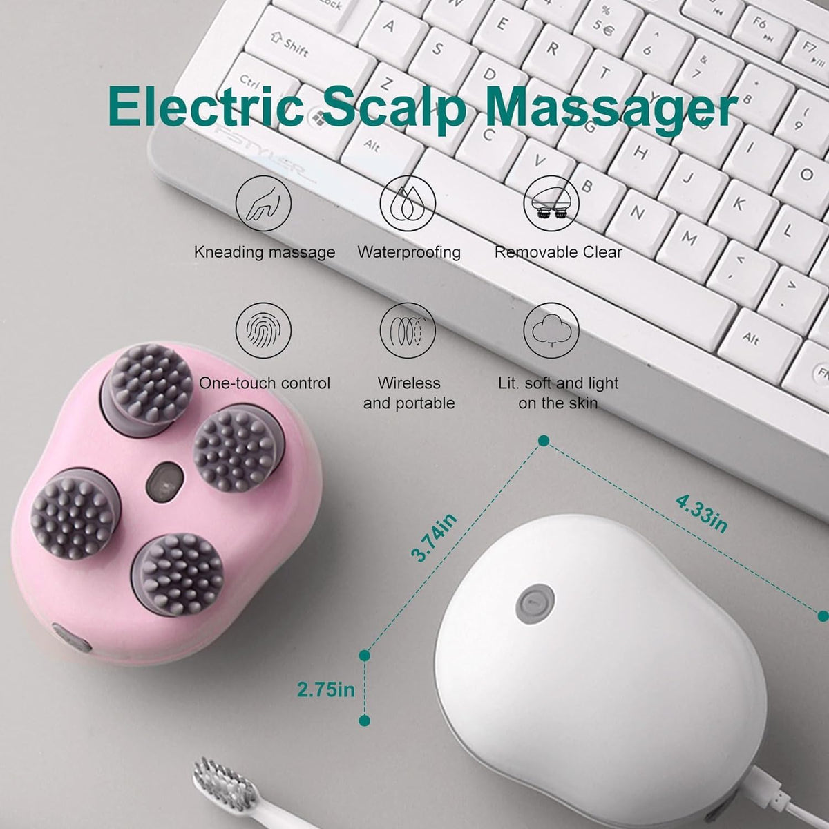 Masseur Cuir Chevelu Waterproof Electrique orignal