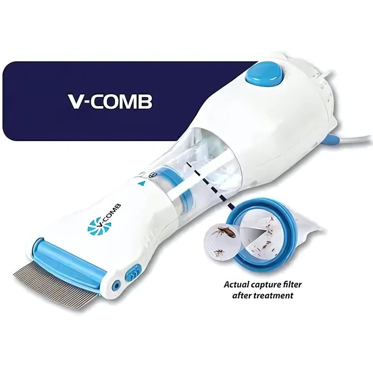 Peigne électrique anti-poux conçu pour aspirer