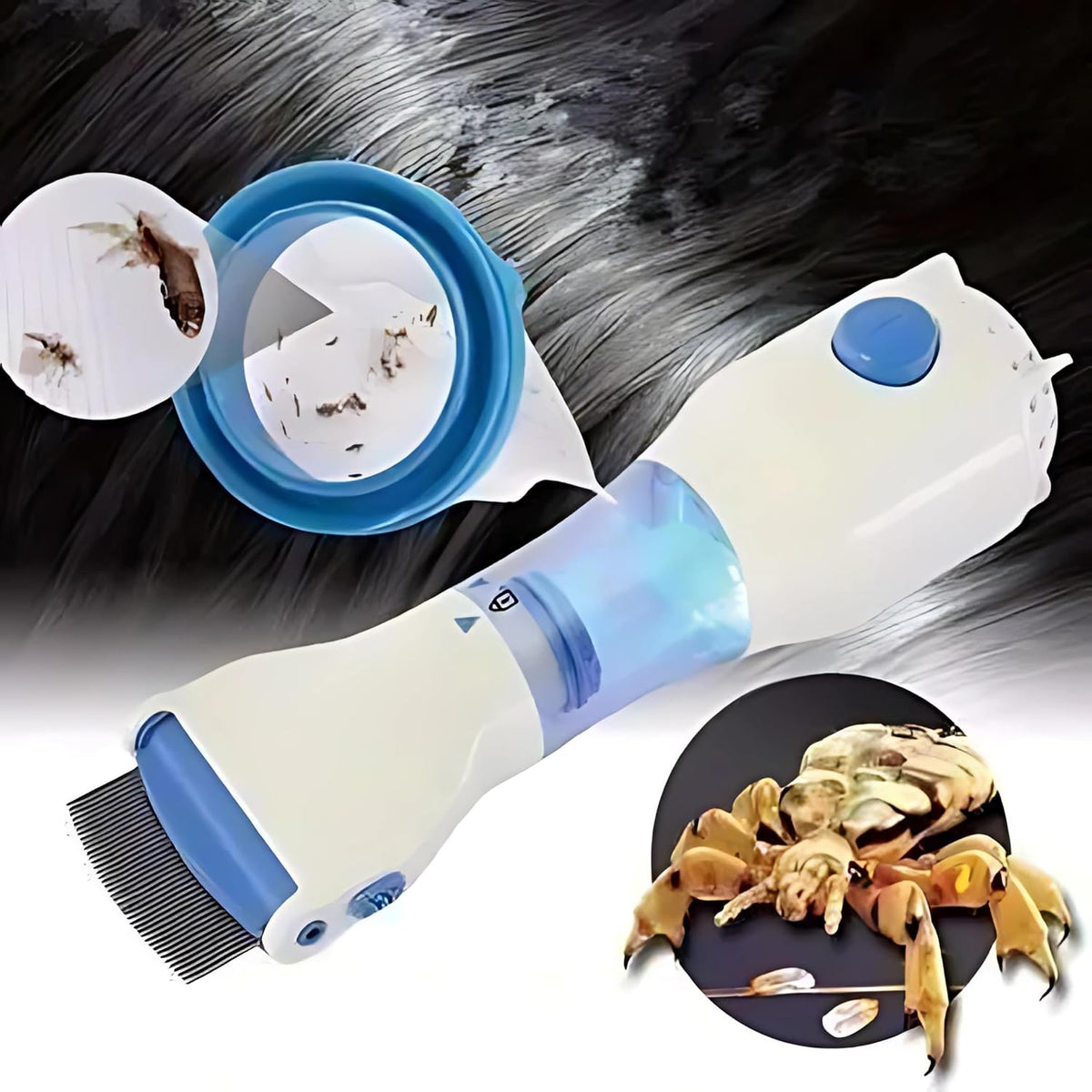 Peigne électrique anti-poux conçu pour aspirer