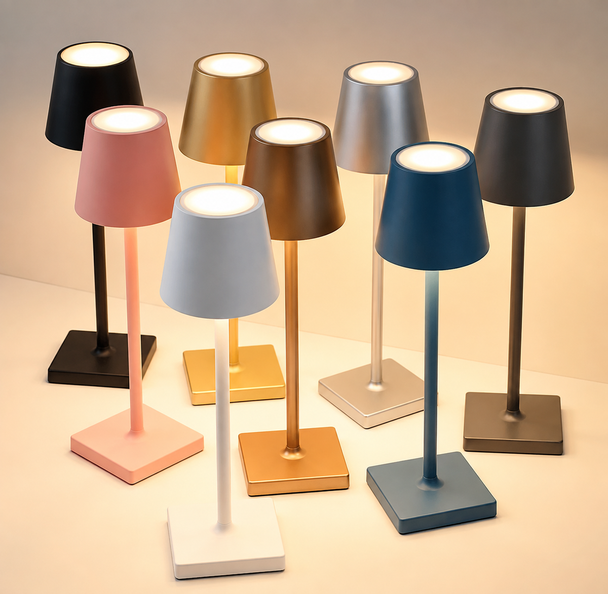Lampe De Table Portables Sans Fil Rechargeable Avec Tactile
