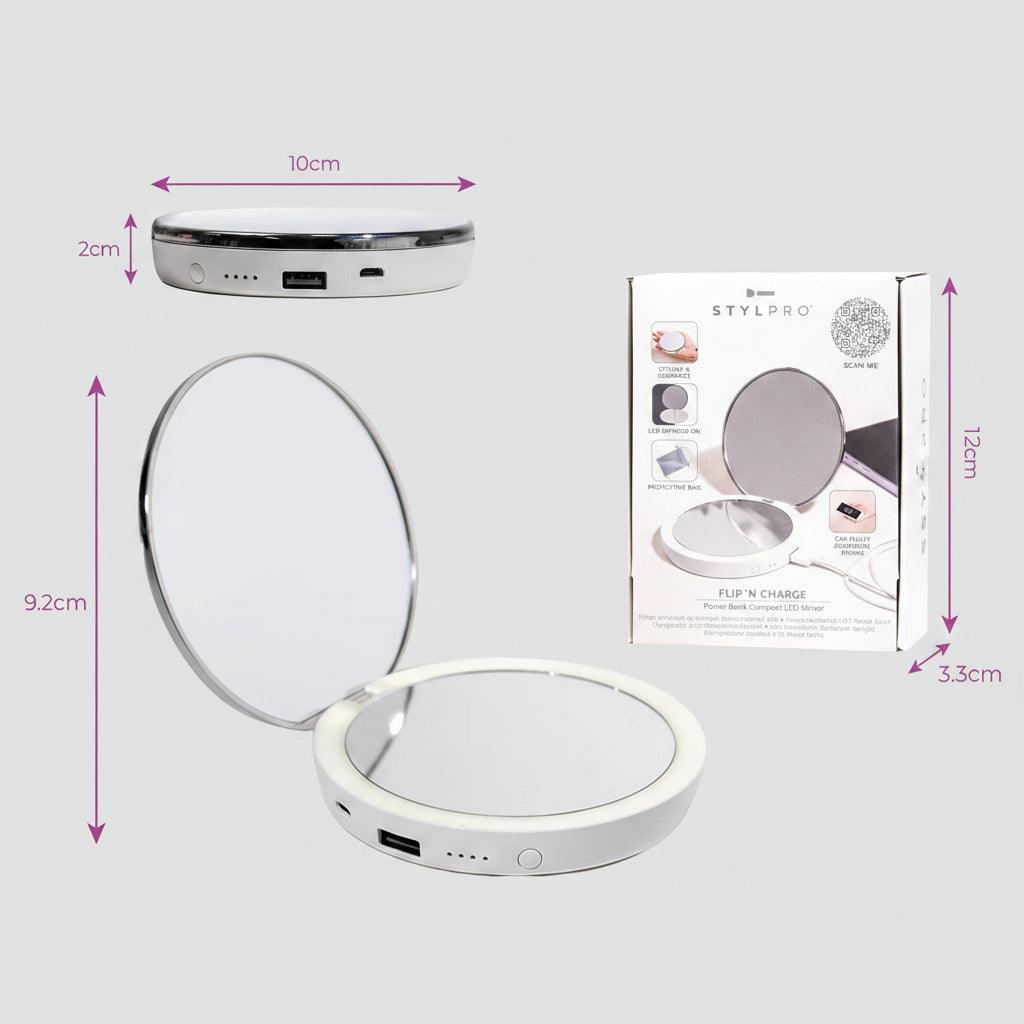 Miroir led avec powerbank