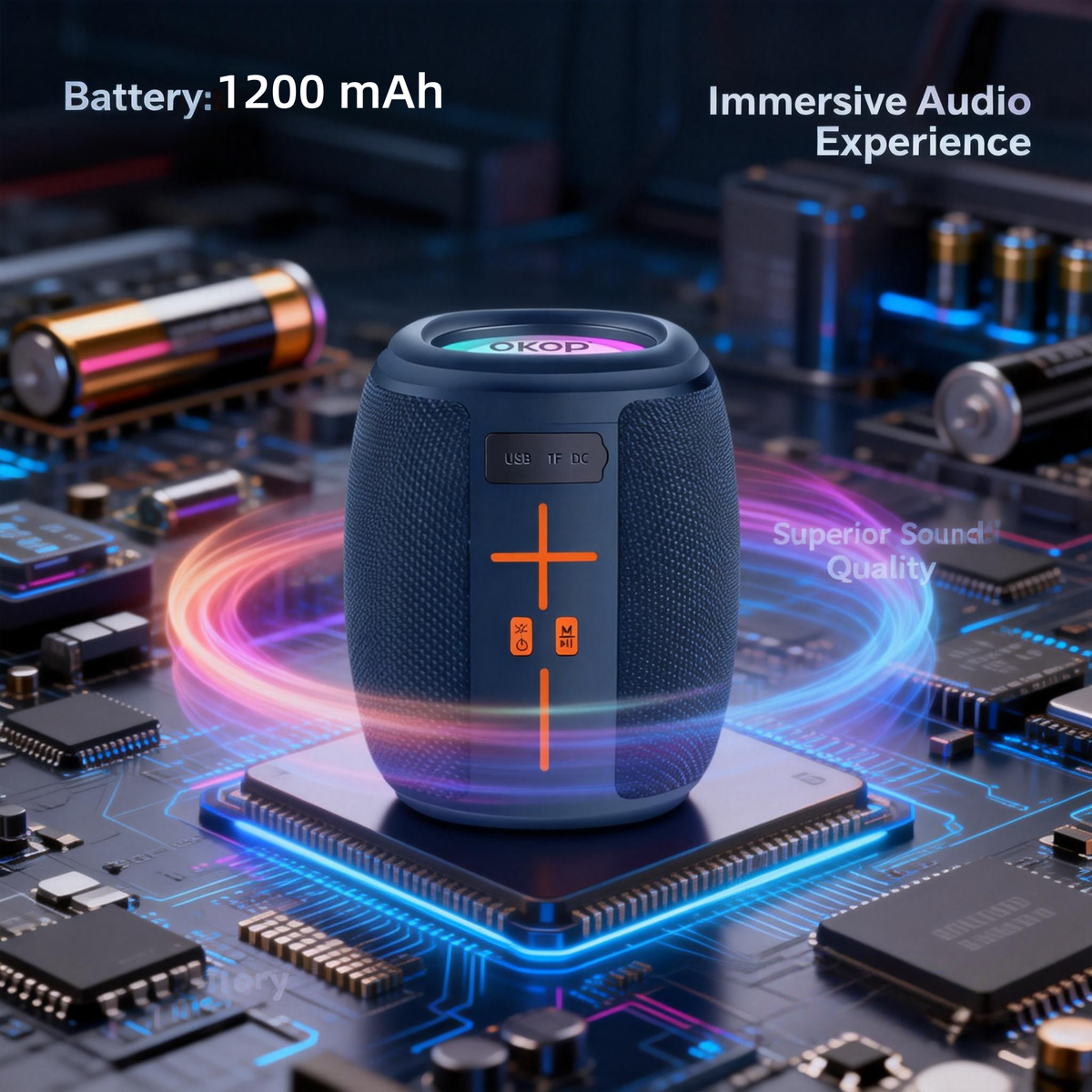 Enceinte Bluetooth portable OKOP